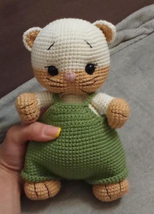 Котенок из хлопковой ниточки