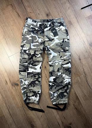 Карго штани brandit pure vintage trouser камуфляж нові (розмір 3xl)