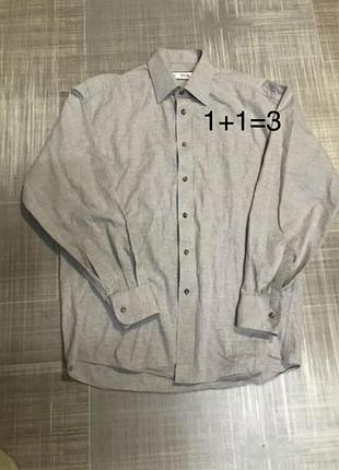 Marks &spencer💙чоловічий одяг/світла сорочка з довгими рукавами💛38/l/48