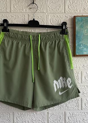 Шорти nike dri-fit runing division run challenger бігові шорти з вшитими трусами чоловічі рs з великим лого спортивні