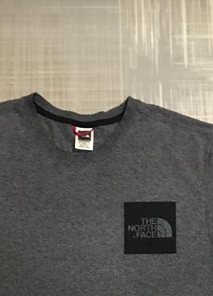 The north  face 💙чоловічий одяг/футболка сірий меланк💛52l