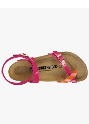 Шкіряні босоніжки-сандалії birkenstock yara