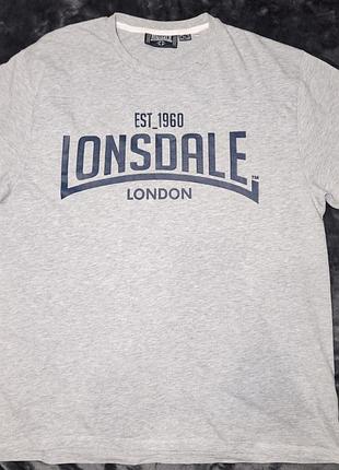 Чоловіча бавовняна футболка lonsdale, розмір xl