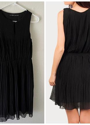 Платье zara из гофрированной ткани