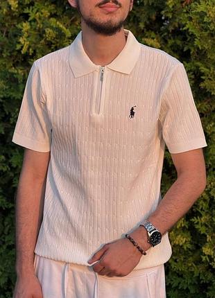 Футболка на замке polo ralph lauren