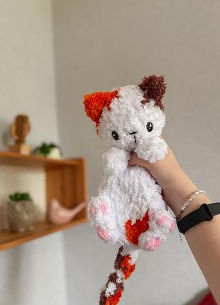 Плюшева іграшка кошеня триколірне