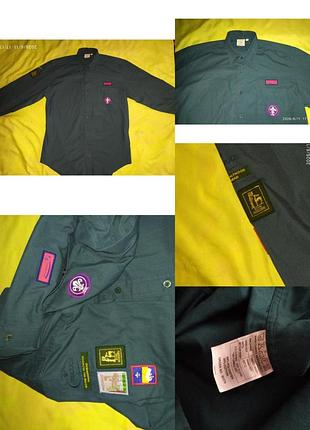 Оригинальная винтажная рубашка бойскаутов великобритании (the scout association)