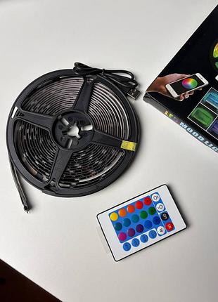 Led-стрічка кольорова 2 метри з usb та пультом дк