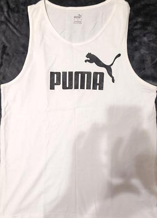 Чоловіча бавовняна майка, футболка без рукавів puma, розмір l