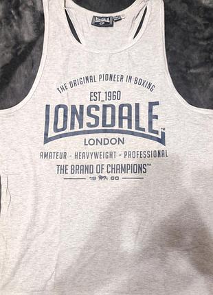 Чоловіча бавовняна майка lonsdale, розмір 4xl( на 2 xl)