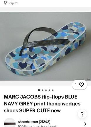Marc jacobs оригінал шльопанці