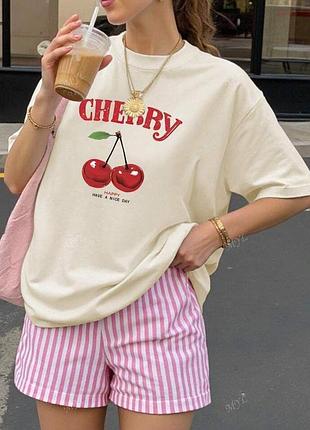 Футболка с вишнями 🍒