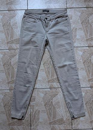 Джинсы design dolce & gabbana skinny jeans womens w30 l28 beige ankle zip stretch italy