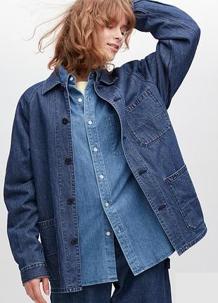 Джинсовий жакет uniqlo унісекс