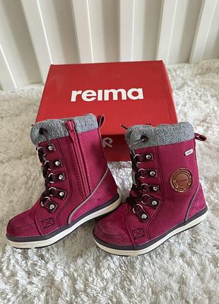 Зимові ботинки 24 розмір reima, рожеві