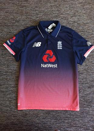 Оригінальне спортивне поло new balance england cricket розмір l