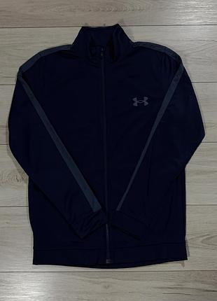Мужская темно синяя спортивная кофта олимпийка андер армор under armour colorblock track jacket, xl, оригинал