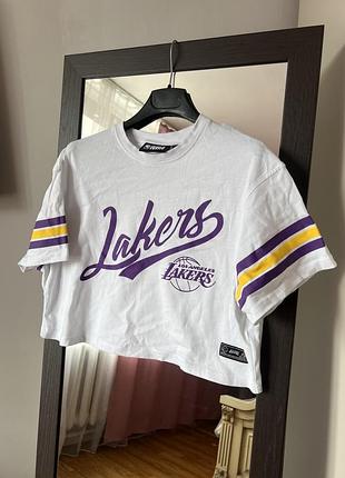 Жіночий білий топ-футболка lakers s–m