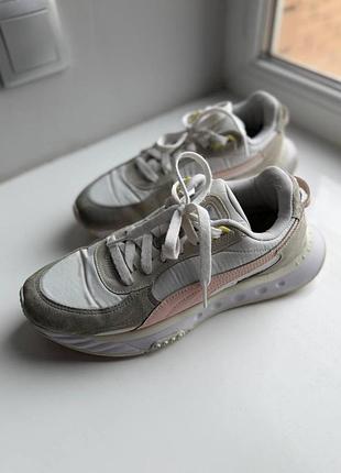 Кросівки puma 🤍🩷  ▫️ розмір: 39 ▫️ довжина устілки: 25,5 см ▫️ стан: хороший ▫️ колір: білий / сірий / ніжно-рожевий ▫️