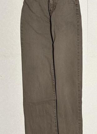Джинсы bershka wide leg коричневые
