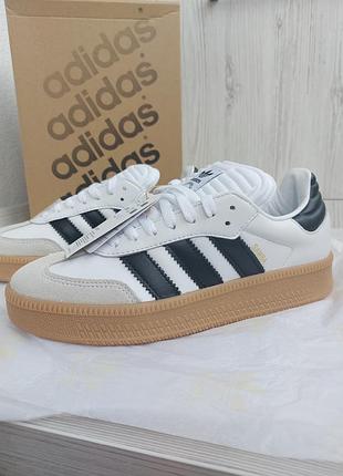 Шкіряні кросівки adidas samba xlg оригінал  розмір uk8 us7,5 fr41,5 довжина устілки 26,5см