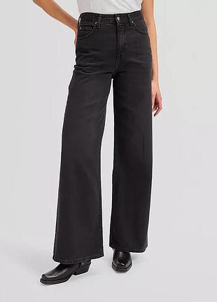 Джинси lee wide leg loose fit широкі чорні