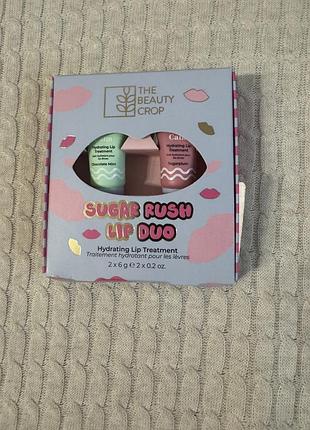Набір бальзамів для губ the beauty crop, sugar rush peptide lip duo
