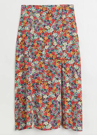 Гарна спідниця квіти h&m