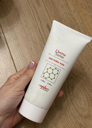 Себорегулююча маска derma series sebo-norm mask об'ємом 200 мл