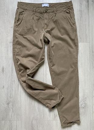 Котонові штани, брюки, бежеві , 36 розмір, asos