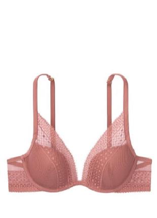 Бюстгальтер віктория сікрет victoria's secret lightly lined lace pluge bra