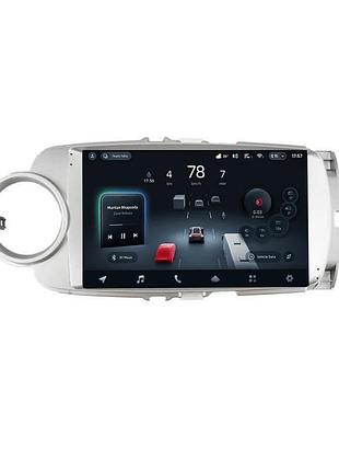 Штатная магнитола teyes cc4 2k 8+128gb toyota yaris vios 2012-2017 silver 9"