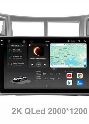 Штатна магнітола soundbox s8 pro 2k-8917 для toyota yaris 2005-2011 з carplay /4g/ dsp-dts 5.1 / круговий огляд 360°