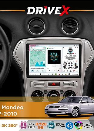 Штатна магнітола для ford mondeo 2007-2010 drivex s7+ 2k qled 10" android 8-ядерний 2.7ггц 8x128гб sim-картка 3g/4g ak7808 ab