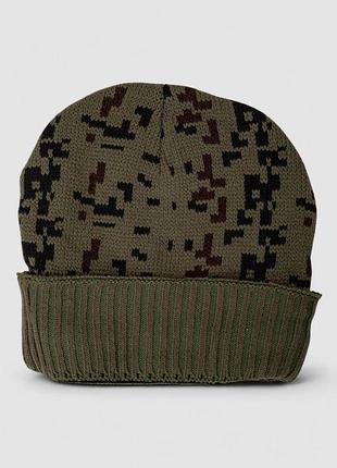 Шапка чоловіча камуфляж на хутрі, колір хакі, 244rm49