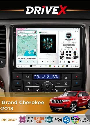 Штатна магнітола для dodge durango 2011-2013 drivex s7+ 2k qled 10" android 8-ядерний 2.7ггц 8x128гб sim-картка 3g/4g ak7808 ab