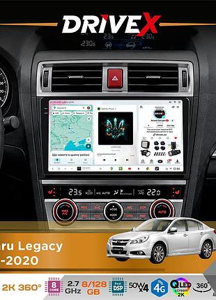 Штатная магнитола для subaru legacy 2014-2020 drivex s7+ 2k qled 9" android 8-ядерный 2.7ггц 8x128гб sim-карта 3g/4g ak7808 ab