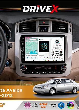 Штатная магнитола для toyota avalon 2010-2012 drivex s3 qled 8" с физическими кнопками android 8-ядерный 1.6ггц 4x64гб sim-карта