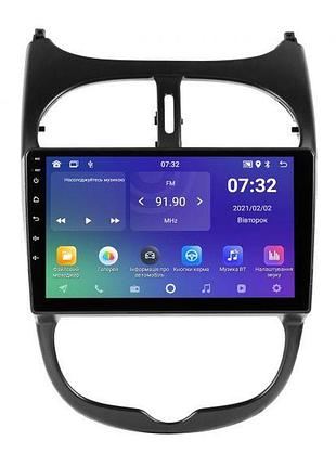 Штатная магнитола soundbox sm-8114 для peugeot 206 1998-2016 с carplay 2+32gb