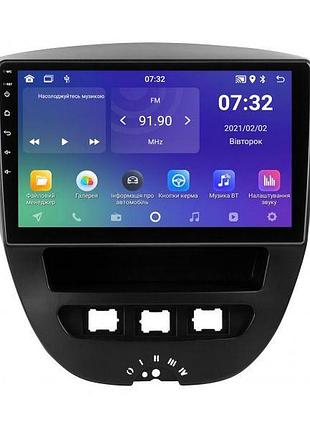 Штатна магнітола soundbox sm-1325 для toyota aygo 2005-2013 з carplay та android auto