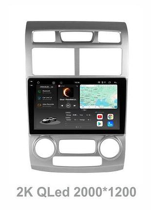Штатна магнітола soundbox s8 pro 2k-6109 для kia sportage 2005-2010 adas , carplay , 4g , dsp-dts 5.1 , круговий огляд 360°