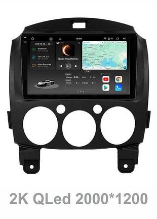Штатная магнитола soundbox s8 pro 2k-7789 для mazda 2 2007-2013 adas, carplay, 4g, dsp-dts 5.1, круговой обзор 360°