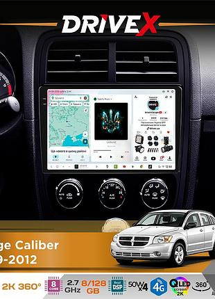 Штатная магнитола для dodge caliber 2009-2012 drivex s7+ 2k qled 9" android 8-ядерный 2.7ггц 8x128гб sim-карта 3g/4g ak7808 ab