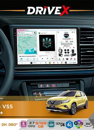 Штатная магнитола для volkswagen jetta vs5 2019+ drivex s7+ 2k qled 10" android 8-ядерный 2.7ггц 8x128гб sim-карта 3g/4g ak7808 ab