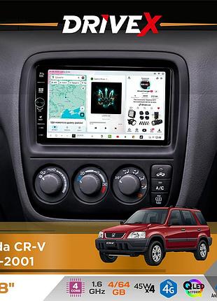 Штатная магнитола для honda cr-v 1995-2001 drivex s3 qled 8" с физическими кнопками android 8-ядерный 1.6гц 4x64гб sim-карта 3g/4g