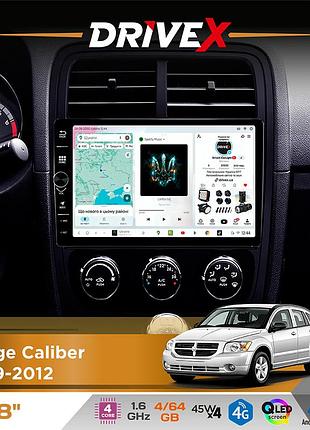 Штатная магнитола для dodge caliber 2009-2012 drivex s3 qled 8" с физическими кнопками android 8-ядерный 1.6ггц 4x64гб sim-карта