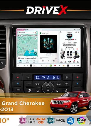 Штатная магнитола для dodge durango 2011-2013 drivex s4 qled 10" android 8-ядерный 1.6ггц 4x64гб sim-карта 3g/4g tda7851 4x50w dsp