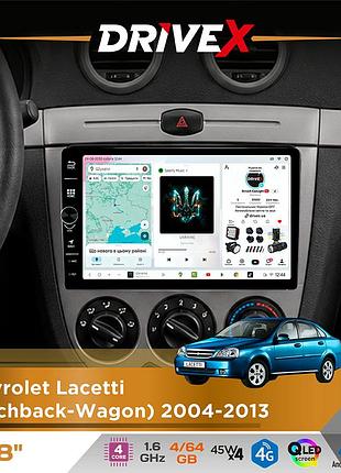 Штатна магнітола для chevrolet lacetti (hatchback-wagon) 2004-2013 drivex s3 qled 8" з фізичними кнопками android 8-ядерний 1.6ггц