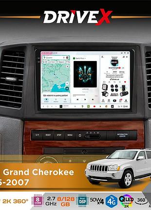 Штатна магнітола для jeep grand cherokee 2005-2007 drivex s7+ 2k qled 10" android 8-ядерний 2.7ггц 8x128гб sim-картка 3g/4g ak7808
