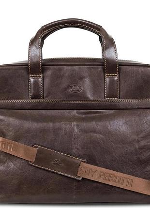Мужская сумка-портфель tony perotti italico 9954-40 moro (90374) коричневая